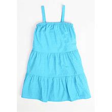 Maurices Girls Clip Dot Cover Up Dress Blue Size XL (13/14)