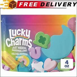 Lucky Charms Just Magical Marshmallows, Baking Ingredient, Dessert Topping, 4 Oz