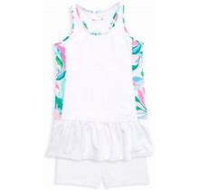 Lilly Pulitzer Little Girl's & Girl's Mini Mixed Doubles Dress & Shorts Set - White - Size 2