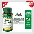 Nature's Bounty Black Cohosh Root Pills ,Menopausal Support For Hormonal-540 Mg
