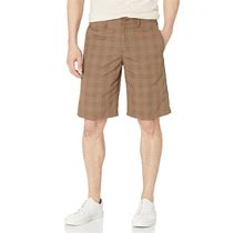 Dickies Men's Flex Regular Fit Plaid Flat Front 11in Shorts