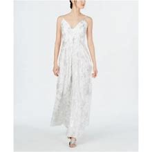 Calvin Klein Dresses | Calvin Klein Metallic Silver Ball Gown Size 8 Nwt | Color: Silver | Size: 8