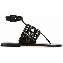 Alaia Sandali-36 - Black - Flat Sandals Size 38