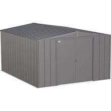 Arrow Storage Products, Classic Steel Shed 10X12 Charcoal CLG1012CC, Length 12 Ft, Width 10 Ft, Model CLG1012CC