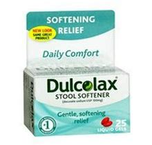 Dulcoease Stool Softener With Hydrosoft Action, 25 Liquid Gels (Pack Of 6)