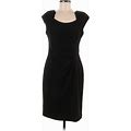 Calvin Klein Casual Dress - Sheath: Black Solid Dresses - Women's Size 10