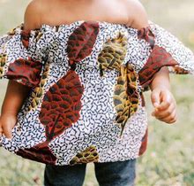 Off The Shoulder Ankara Shirt | Baby African Clothing | Ankara Children Shirt | Ankara Dress | African Clothes For Kids | African Baby Dress