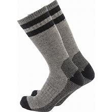 Cerebro Merino Wool Socks For Men, Cushioned Mid-Calf Socks Moisture Wicking Men's Hiking Socks For Home, Trekking, Outdoors