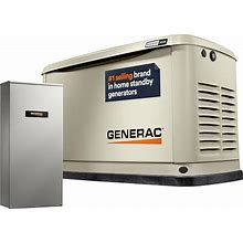 Generac 7172 10Kw Air Cooled Guardian Series Home Standby Generator With 100-Amp Transfer Switch - Comprehensive Protection - Smart Controls -