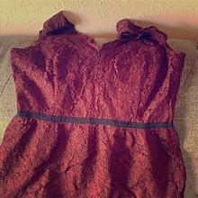 Loft Dresses | Ann Taylor Loft Dress, Lace Burgundy | Color: Pink/Red | Size: 4
