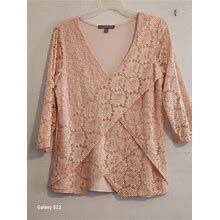 Ny Collection Women Dress Blouse Size M