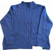 Women Clothing Sweater, Alfred Dunner, Color Blue, Size XL