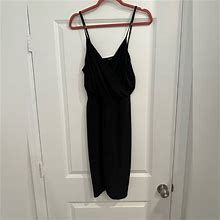 Boohoo Dresses | Mini Wrap Dress | Color: Black | Size: 12