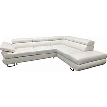 FUTON Leather Sectional Sleeper Sofa, Right, Sofabeds, By Tableworld