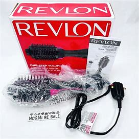REVLON One-Step Volumizer Original 1.0 Hair Dryer And Hot Air Brush, Black