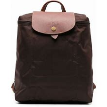 Longchamp - Medium Le Pliage Original Folding Backpack - Women - Calf Leather/Fabric - One Size - Brown