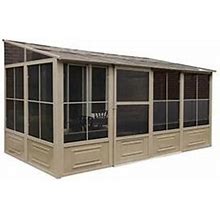 Gazebo Penguin Florence 8 ft. X 16 ft. Solarium With Metal Roof (Sand)