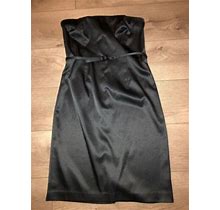 Banana Republic Black Belted Sheath Dress Sleeveless Size 10