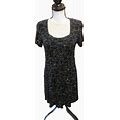 Womens L.L. Martin Black Dress With Sequence Size 6 Petite (R-7 11-26)