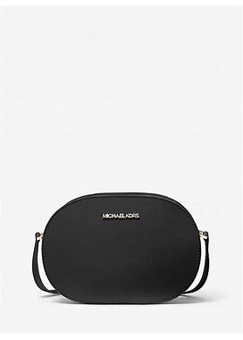 Michael Kors Outlet Jet Set Travel Medium Saffiano Leather Crossbody Bag In Black - One Size By Michael Kors Outlet