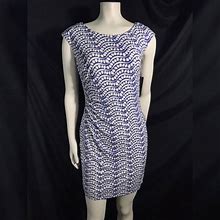 Donna Morgan Dresses | Donna Morgan Darleene Jersey Dress | Color: Purple/White | Size: 4P