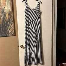 Agb Dresses | Sleeveless Maxi Dress Size 12 | Color: Black/White | Size: 12