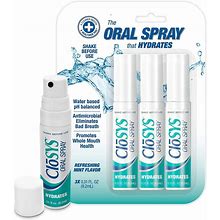 Closys Oral Breath Spray, 0.31 Ounce (3 Count), Mint, Sugar Free, Ph Balanced, Fights Bad Breath