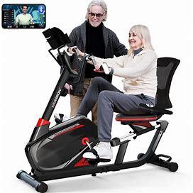 HARISON Magnetic Recumbent Exercise Bike With Arm Exerciser, Recumbent Bikes For Adult And Seniors, Recumbent Exercise Bike For Home 400 Lbs Capacity