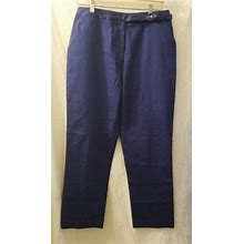 Etcetera Pants Ocean Blue Mid Rise Casual Fit Cropped Size 10