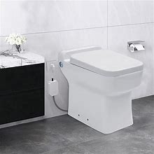 600W Macerator Pump Toilet, 4/5HP Macerator Pump Built Into The Base, One Piece Toilet AC110V…