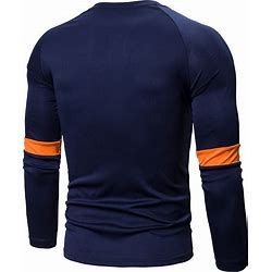 Men's Casual Slim Fit Short/Long Raglan Sleeve Baseball Workout Active Sports Gym Hiking T Shirts