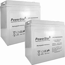 Powerstar Sealed Replacement For Duracell Golf Car Battery - Group Size GC2 X2