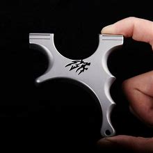 Pocket Slingshot Hunting Catapult Archery Slingbow Flat Rubber Band Shooting Bow