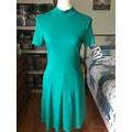 York & Company Size Medium Green Short Sleeve Dress W/Pockets