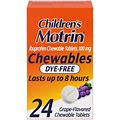 Children's Motrin Dye-Free Pain Reliever And Fever Reducer Ibuprofen (NSAID) Chewabletablets - Grape Flavor - 24Ct