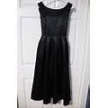 Black Tea-Length Formal Dress | Color: Black | Size: L