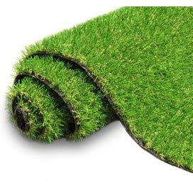 AYOHA Artificial Turf Grass 4'11" X 8' With Drainage, 0.8 Inch Realistic Fake Grass Rug Indoor Outdoor Lawn Landscape For Garden, Balcony, Backyard,