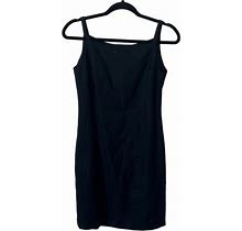 Ralph Lauren Womens Mini Dress Linen Bodycon Sleeveless Black Petite 4