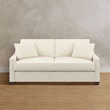 Addison Upholstered Sofa - Textured Chenille Snow - Grandin Road