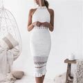 Rivers Midi Dress - White | Color: White | Size: 10