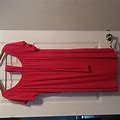 Rebdolls Dresses | Belted Shift Dress | Color: Orange/Red | Size: 3X