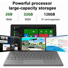 10.1 Inch Windows 10 Tablet 2Gb Ram 32Gb Rom With Docking Keyboard Quad Core Processor Hd1280x800 Ips Display Dual Camera Wifi