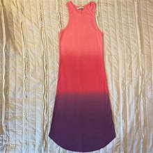 Young Fabulous And Broke Dress Womens Med Pink Purple Robbie Ombre Rib Tank NWT