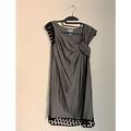 Anthropologie Dresses | Plenty By Tracy Reese Cap Sleeve Babydoll Dress | Color: Black/Gray | Size: Xs