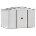 Outsunny Steel Outdoor Shed Organizer And Garden Storage Shed