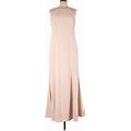 Dessy Collection Cocktail Dress High Neck Sleeveless: Tan Dresses - New - Women's Size 16
