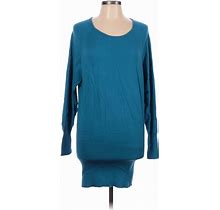 A.N.A. A New Approach Casual Dress: Blue Dresses - Women's Size Large