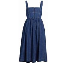 Reformation Women's Tagliatelle Denim Midi-Dress - Ellis - Size 10