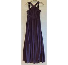 Lulus Dress Bridesmaid Women Small Purple Sleeveless Maxi Lined