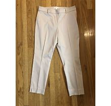 H&M Womens Pants Size 12 Pink Crop 32X27 New Dress Pants Slacks